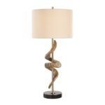 ANTIQUE BRASS TABLE LAMP