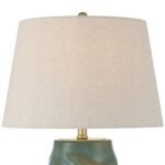 BLUE GOLD GLASS NIGHT LIGHT LAMP