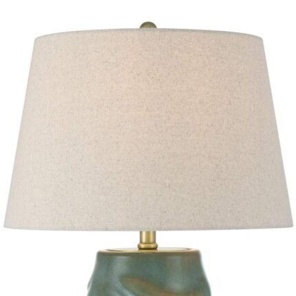 BLUE GOLD GLASS NIGHT LIGHT LAMP