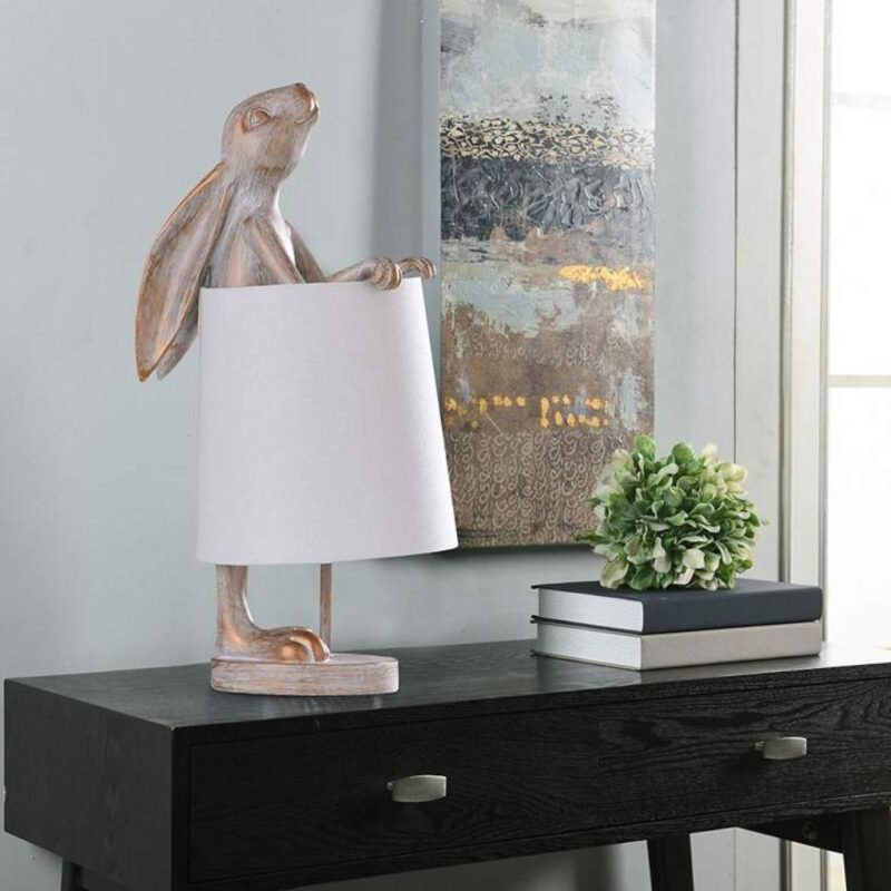 MALTA STANDING BUNNY ACCENT TABLE LAMP