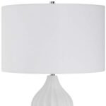 HIGH WHITE MARBLE GOURD TABLE LAMP