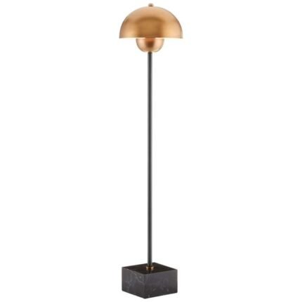 BLACK AND BRUSHED BRASS TABLE LAMP