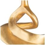 MODERN SCULPTURAL GOLD TABLE LAMP