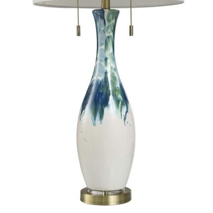 JOSHUA CERAMIC WAVE TABLE LAMP
