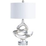 SILVERLEAF SCULPTURAL TABLE LAMP