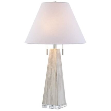 GRAY MARBLE TABLE LAMP