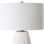 CHALK WHITE CERAMIC TABLE LAMP