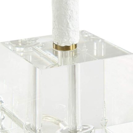 MODERN SCULPTURE WHITE CERAMIC TABLE LAMP