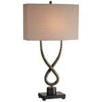 UTTERMOST TALEMA TWISTED STEEL BASE TABLE LAMP