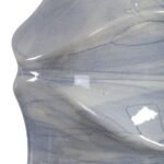 LIGHT COBALT BLUE DRIP CERAMIC TABLE LAMP