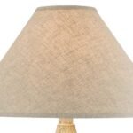 RUSTIC SAND FINISH TALL VASE LED TABLE LAMP