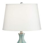 GLASS VASE ACCENT TABLE LAMP WITH TABLE TOP DIMMER