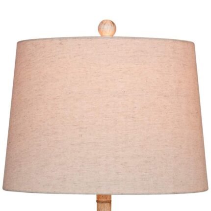 TROPICAL COASTAL ANTIQUE WHITE TABLE LAMP