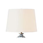 INDIGO DOUBLE GOURD PORCELAIN TABLE LAMP