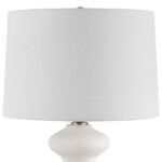 WHITE PORCELAIN TABLE LAMP