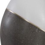 CHARCOAL AND WHITE CERAMIC TABLE LAMP