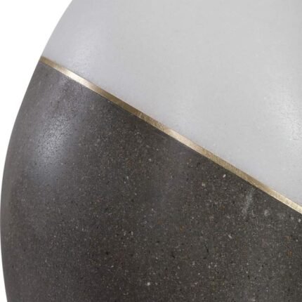 CHARCOAL AND WHITE CERAMIC TABLE LAMP