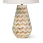 CHEVRON NATURAL ACCENT TABLE LAMP