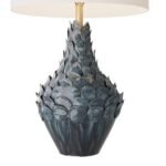 COASTAL OCEAN BLUE CERAMIC TABLE LAMP