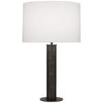 DEEP PATINA BRONZE COLUMN TABLE LAMP