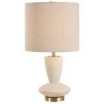 IVORY CERAMIC TABLE LAMP