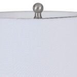 SKY BLUE ART GLASS JAR TABLE LAMP