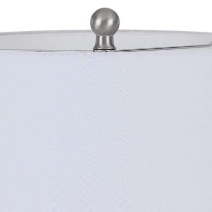 SKY BLUE ART GLASS JAR TABLE LAMP