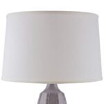 DOTTY GLOSS SWANKY GRAY TABLE LAMP