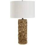 ECHO METALLIC GOLD TABLE LAMP