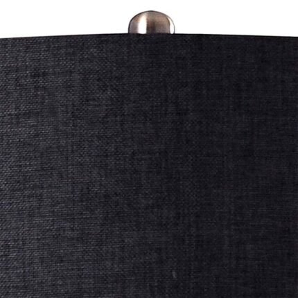 SMOKED GRAY GLASS TABLE LAMP