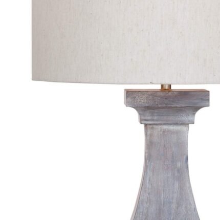 FRENCH COUNTRY STYLED GRAY TABLE LAMP