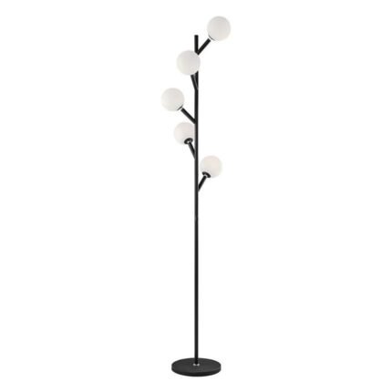 LITE SOURCE BLANCA BLACK 5 LIGHT LED TREE FLOOR LAMP