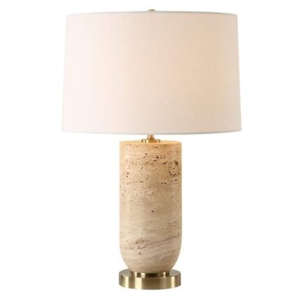 UTTERMOST AUBREY NATURAL TRAVERTINE TABLE LAMP