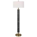 SUMMIT RUSTIC CARVED FLOOR LAMP