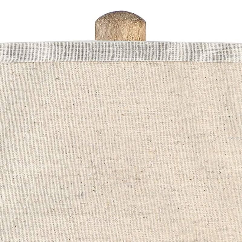 COASTAL RUSTIC PICKLED WOOD FLOOR LAMP