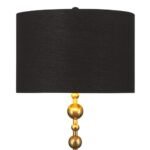 HARLOWE BLACK AND GOLD FLOOR LAMP