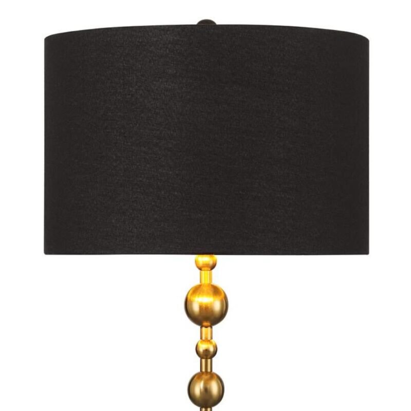 HARLOWE BLACK AND GOLD FLOOR LAMP