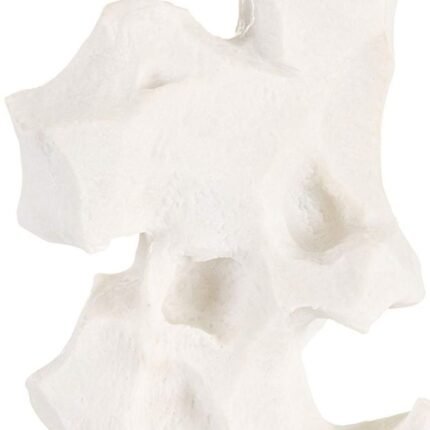SCULPTURAL WHITE STONE TABLE LAMP