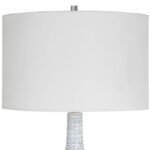 BLUE AND WHITE CERAMIC TABLE LAMP