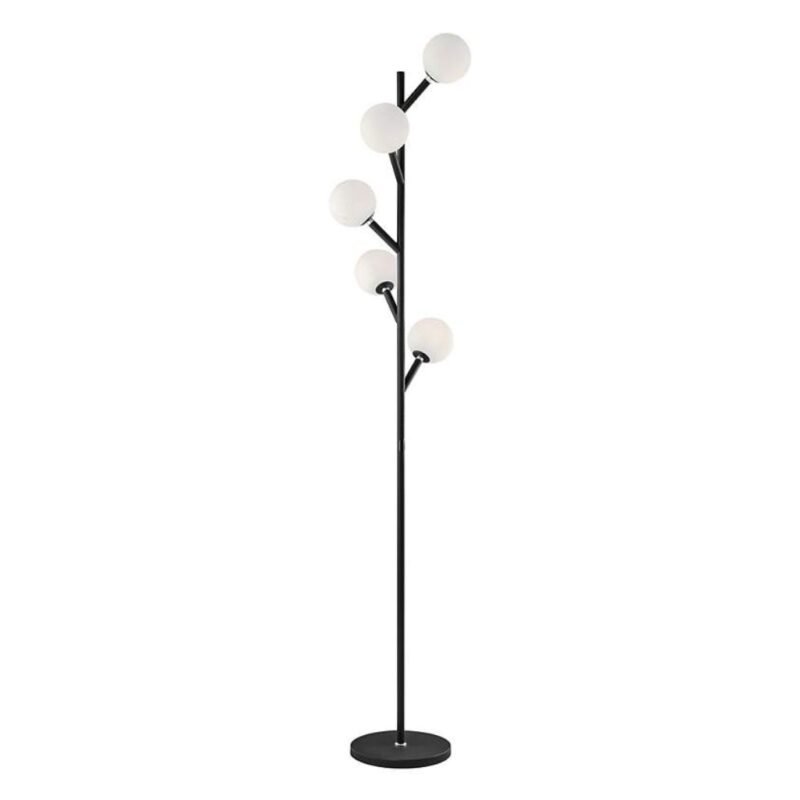 LITE SOURCE BLANCA BLACK 5 LIGHT LED TREE FLOOR LAMP