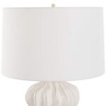 MODERN WHITE PORCELAIN TABLE LAMP