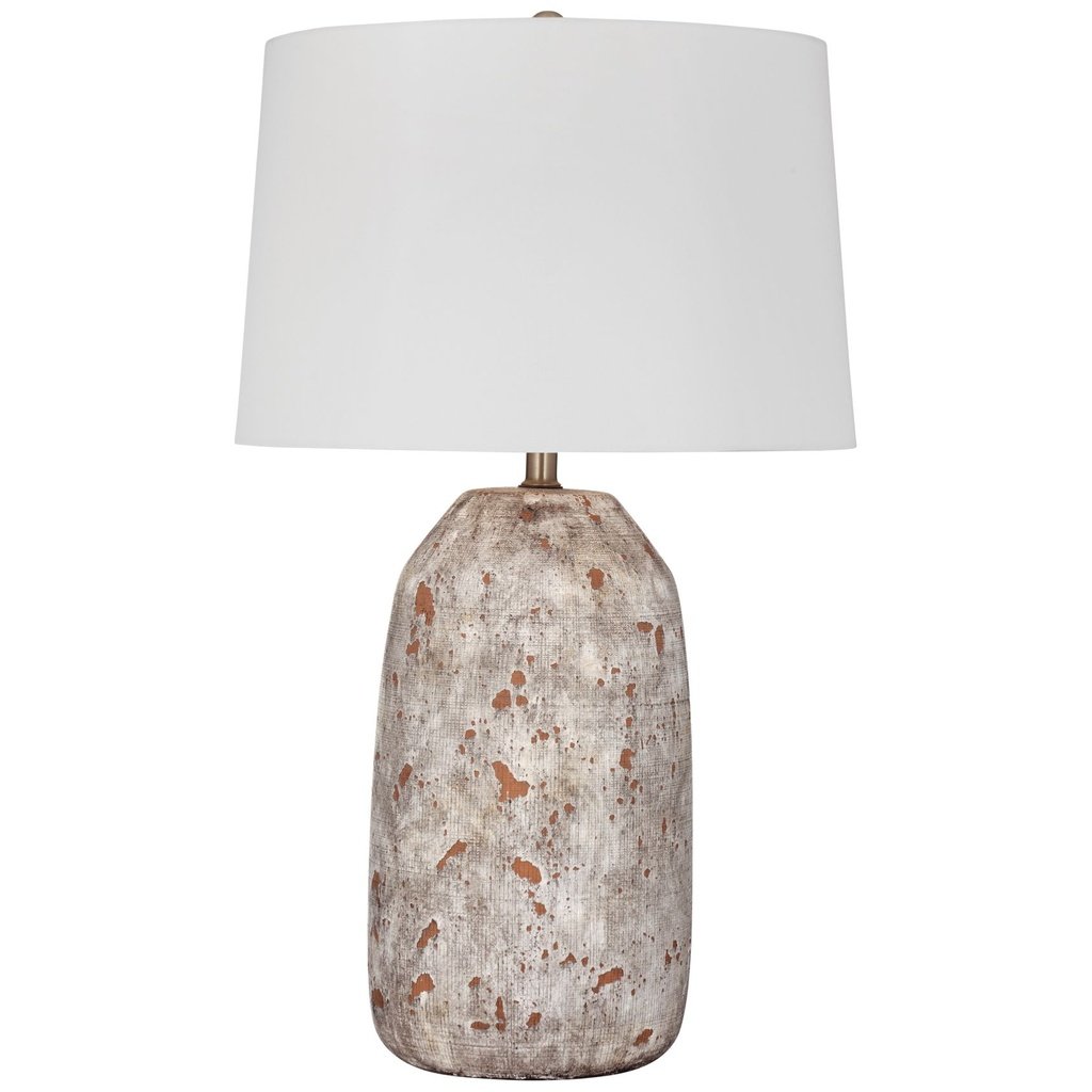 213_image1 AGED PARCHMENT TABLE LAMP
