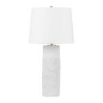 TOLLAND AGED BRASS TABLE LAMP