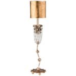 VENETIAN BEIGE PATINA CRYSTALS TABLE LAMP