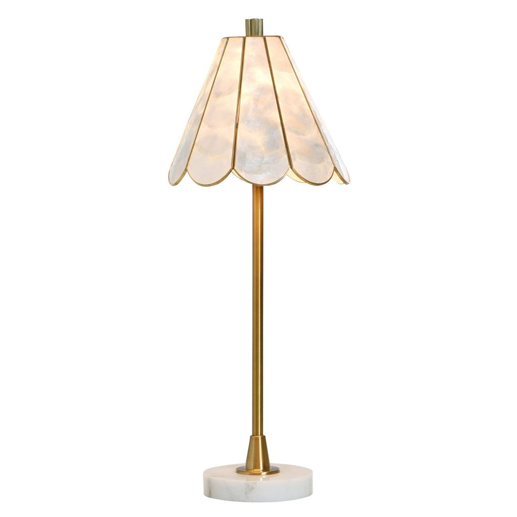 259_image2 WHITE MARBLE TABLE LAMP WITH BRASS