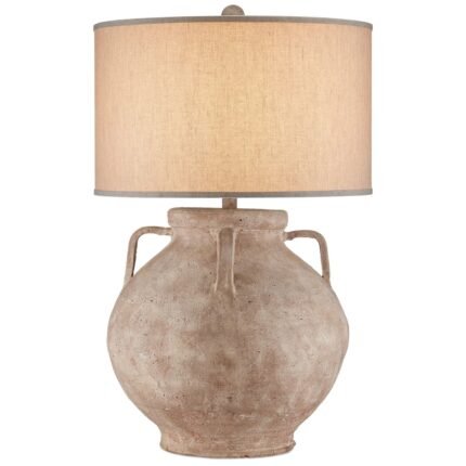 POMPEII TERRACOTTA TABLE LAMP