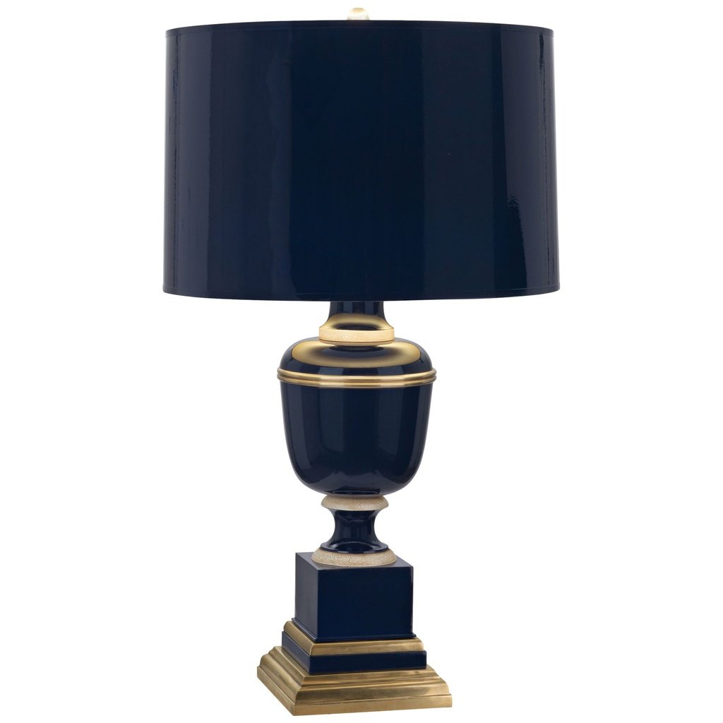 285_image1 COBALT AND NATURAL BRASS TABLE LAMP