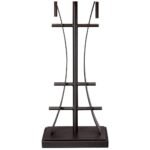 TIFFANY STYLE ART GLASS LAMP WITH DIMMER