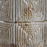 DUSTY GRAY CERAMIC TABLE LAMP