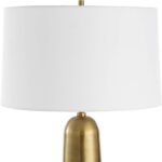 FLINCHEM PLATED ANTIQUE BRASS TABLE LAMP